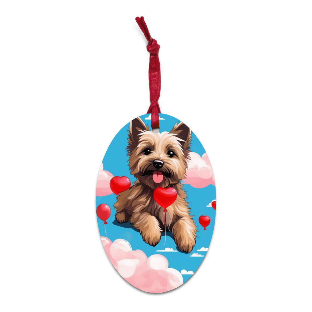 PugMug Custom Cairn Terrier Wooden Ornament