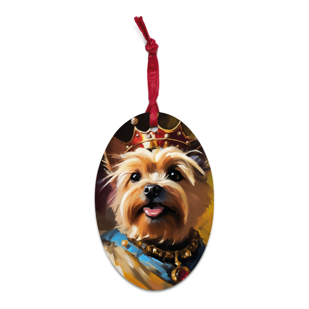 PugMug Custom Cairn Terrier Wooden Ornament