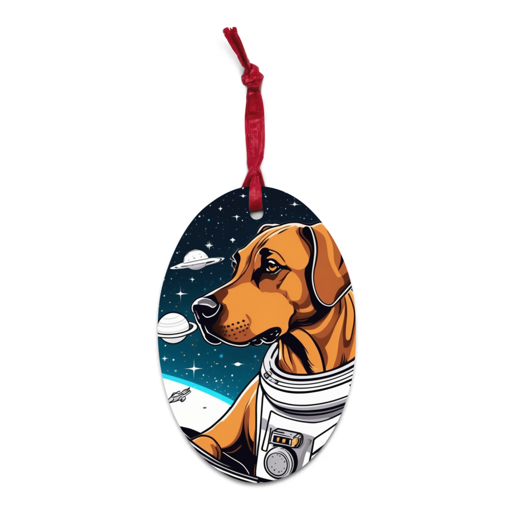 PugMug Custom Rhodesian Ridgeback Wooden Ornament
