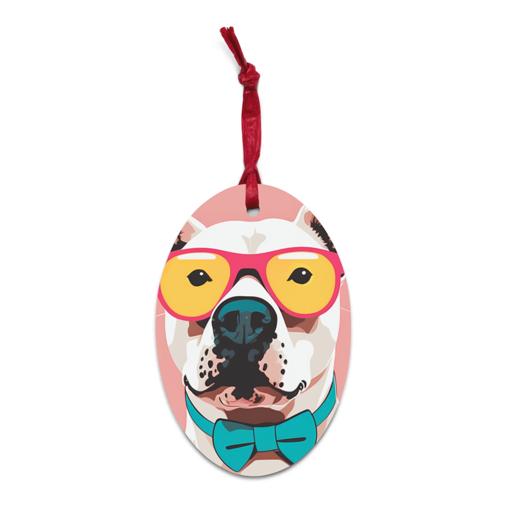 PugMug Custom Melody Wooden Ornament