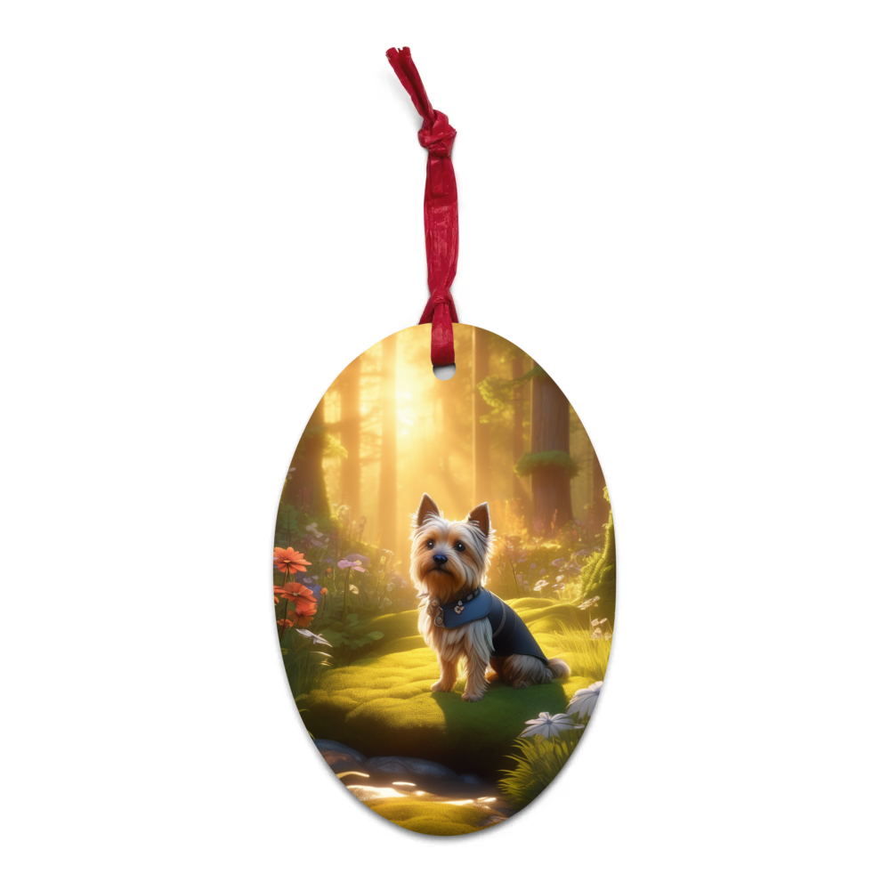 PugMug Custom Cairn Terrier Wooden Ornament