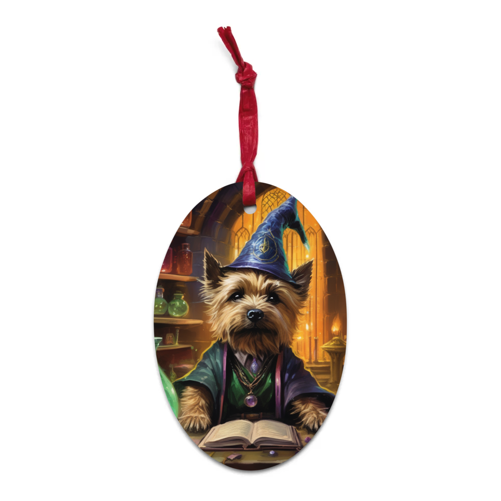 PugMug Custom Cairn Terrier Wooden Ornament