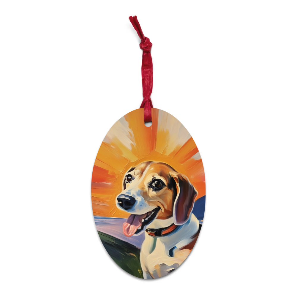 PugMug Custom Munchkin Wooden Ornament