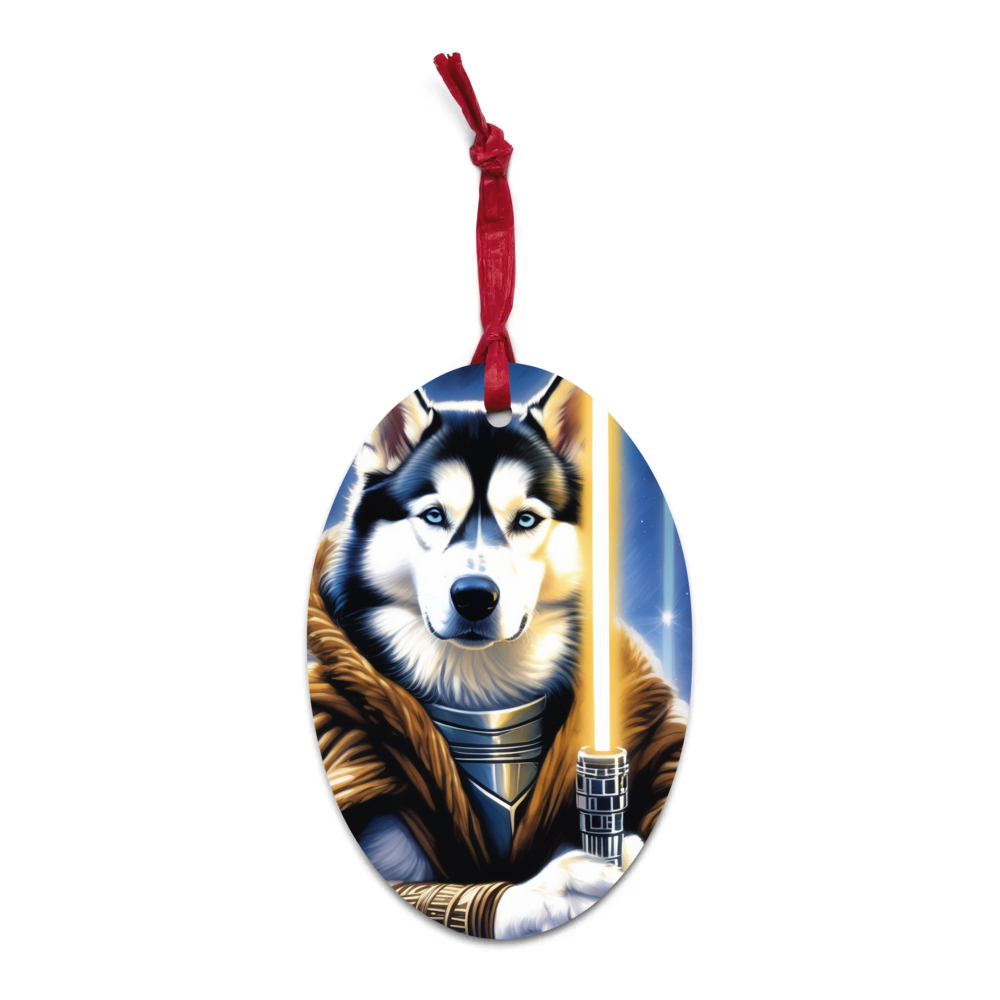 PugMug Custom Siberian Husky Wooden Ornament