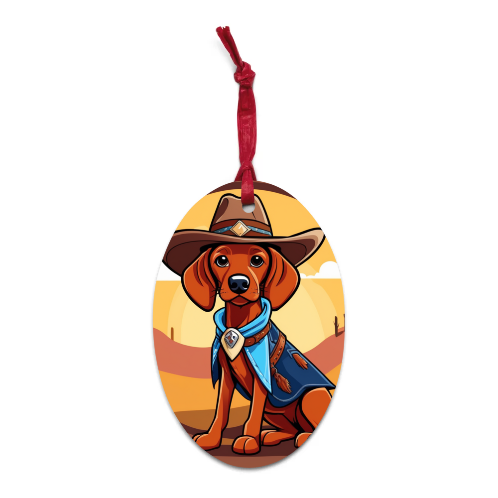 PugMug Custom Vizsla Wooden Ornament