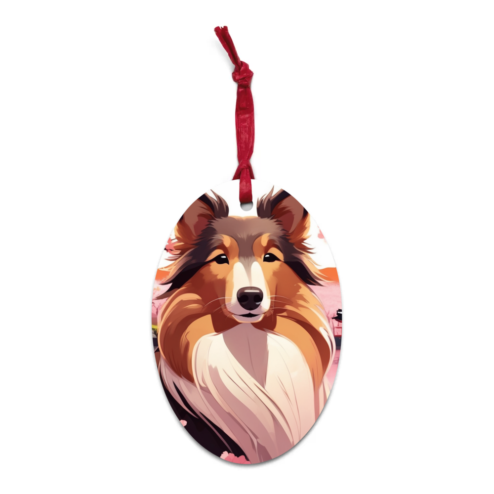 PugMug Custom Shetland Sheepdog Wooden Ornament