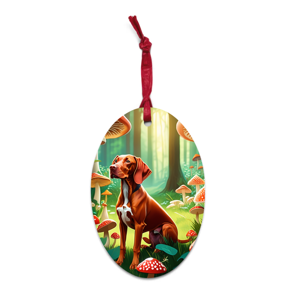 PugMug Custom Vizsla Wooden Ornament