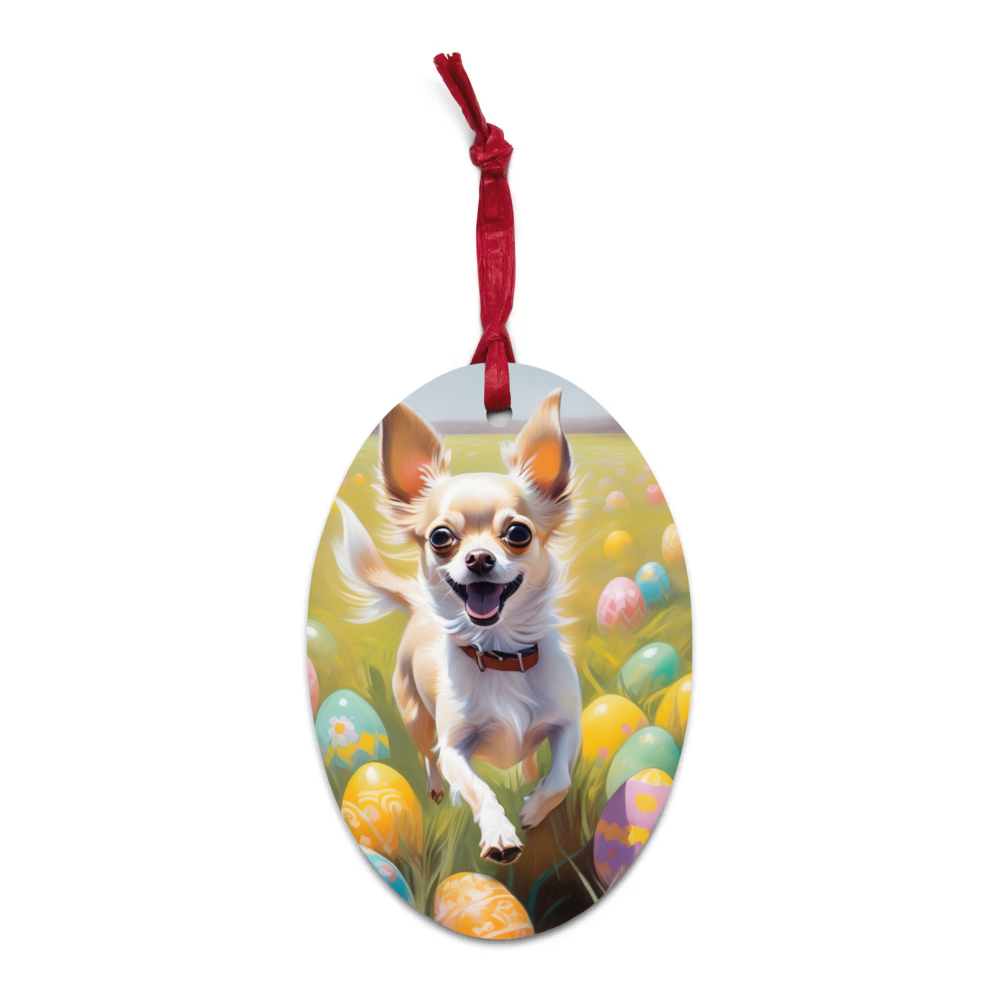 PugMug Custom Chihuahua Wooden Ornament