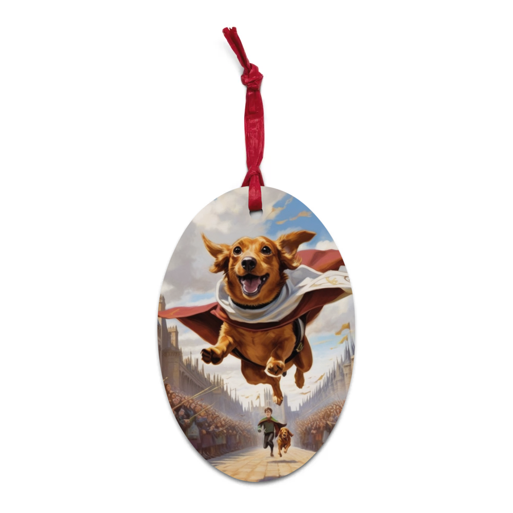 PugMug Custom Rex Wooden Ornament