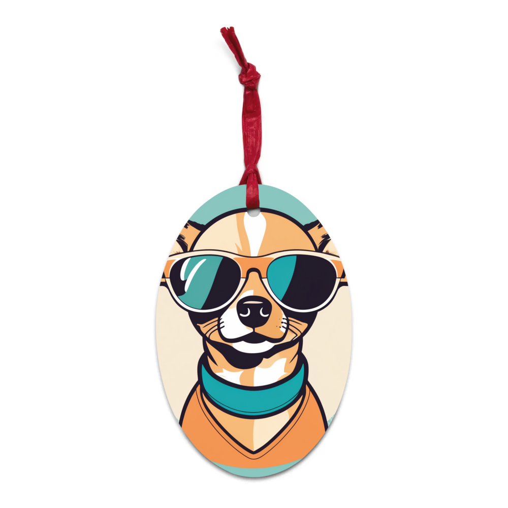 PugMug Custom Chihuahua Wooden Ornament