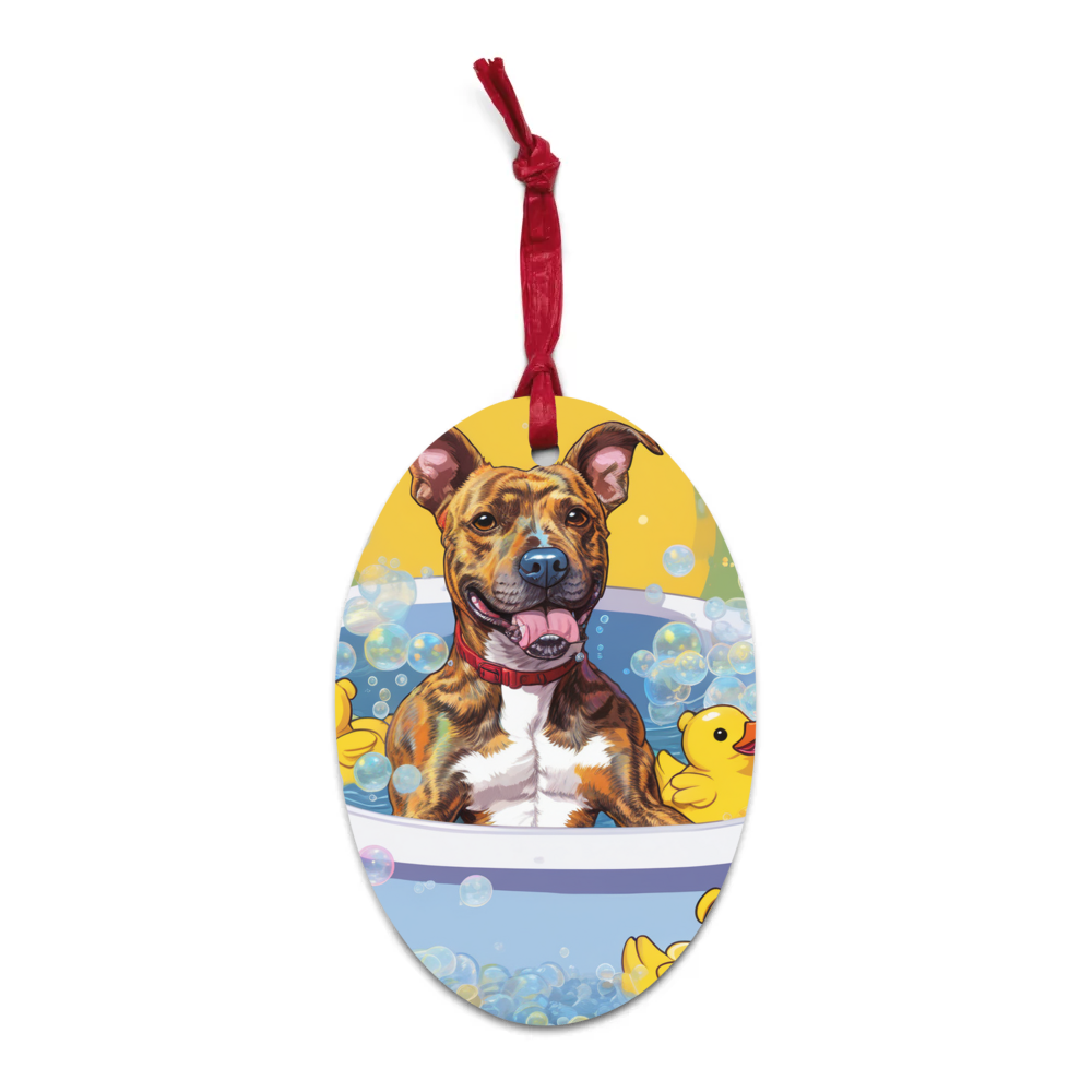 PugMug Custom Tony Hawk Wooden Ornament