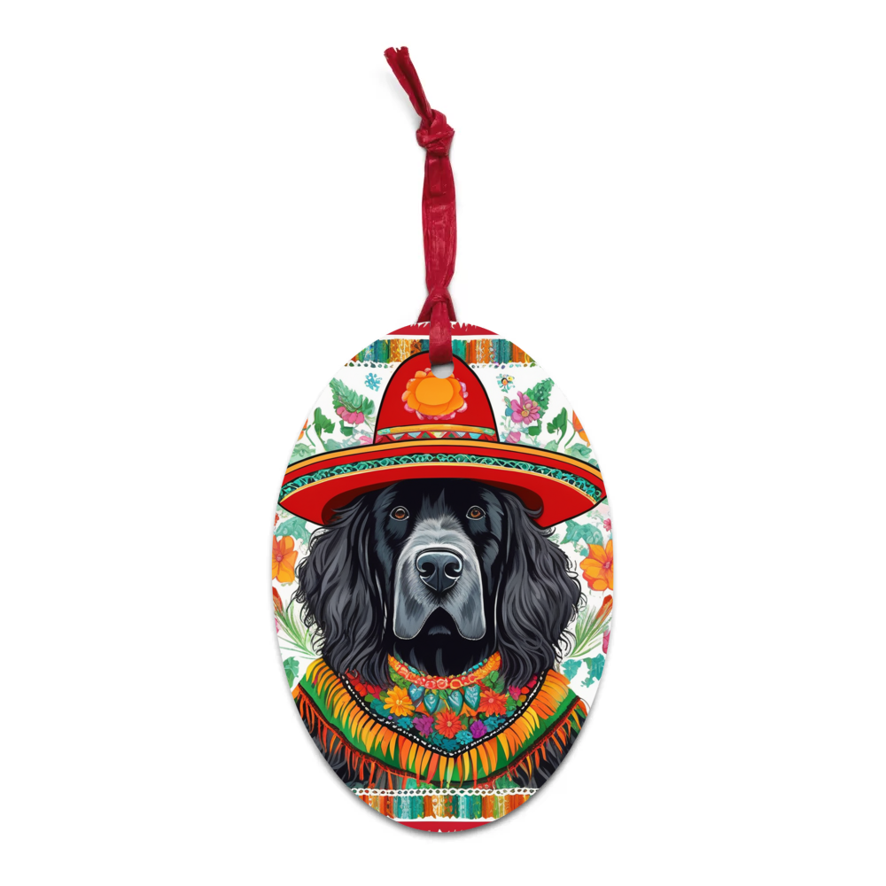 PugMug Custom Newfoundland Wooden Ornament