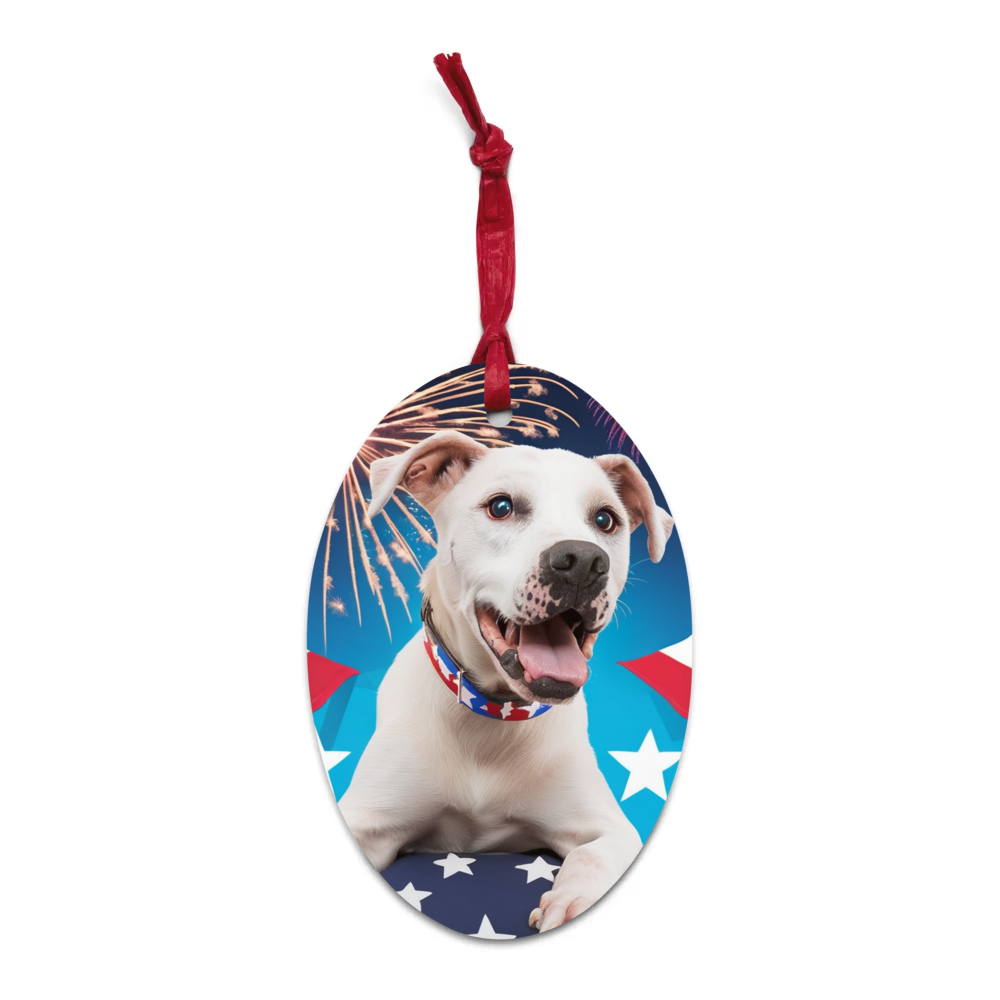 PugMug Custom Melody Wooden Ornament