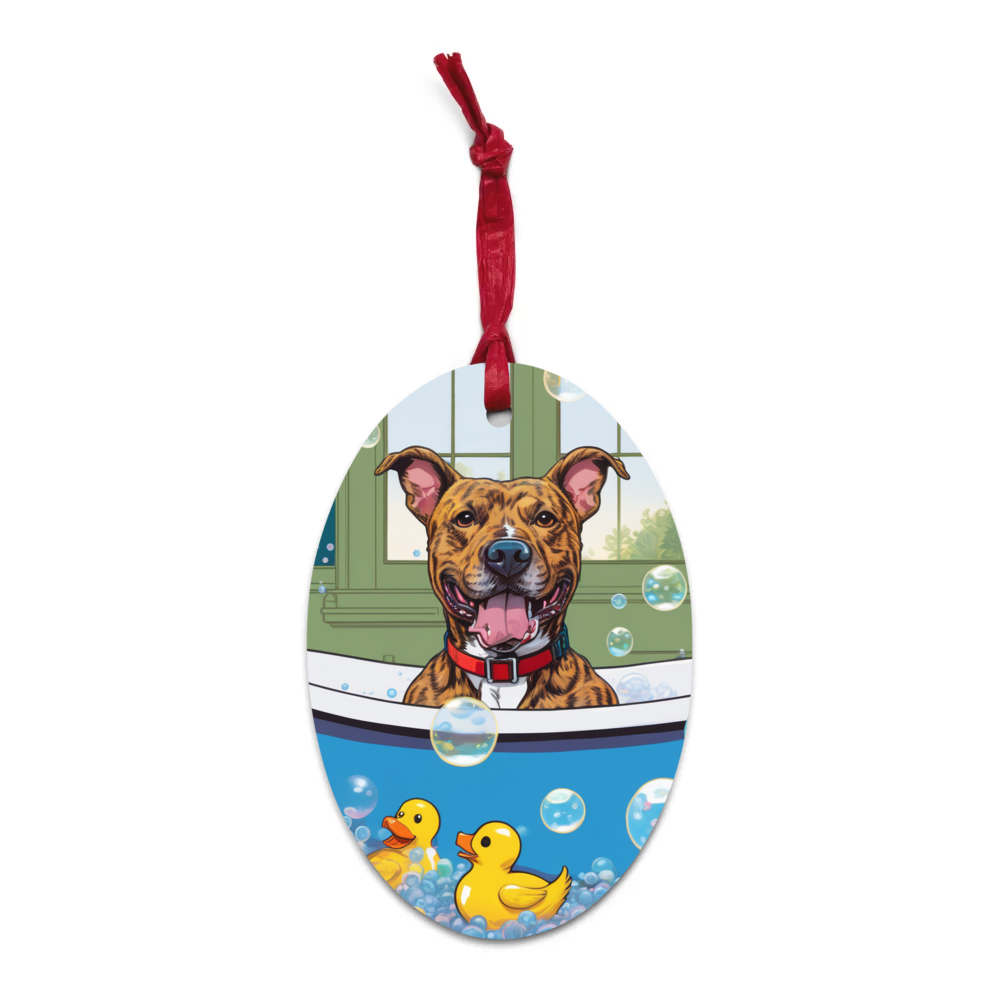 PugMug Custom Tony Hawk Wooden Ornament