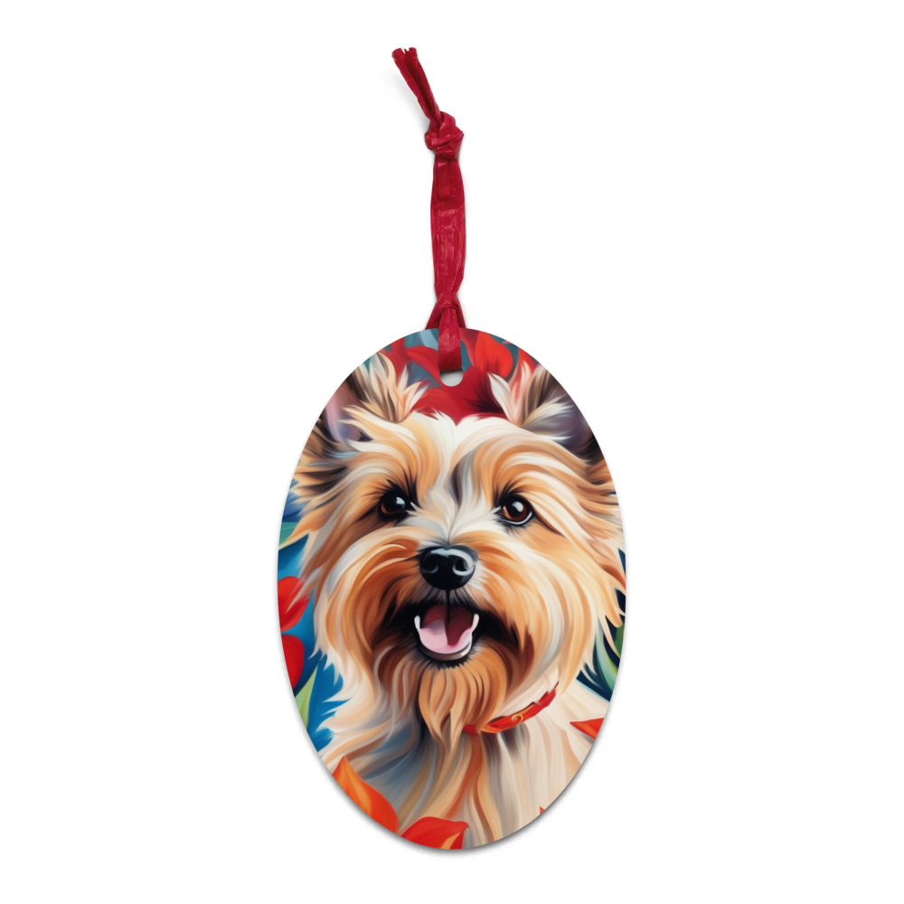 PugMug Custom Cairn Terrier Wooden Ornament