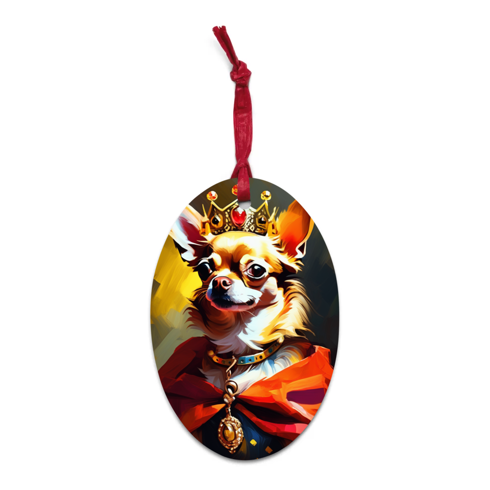 PugMug Custom Chihuahua Wooden Ornament