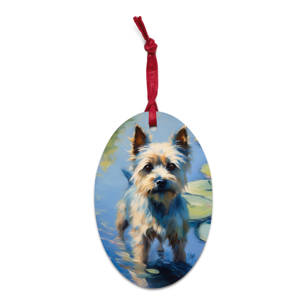 PugMug Custom Cairn Terrier Wooden Ornament