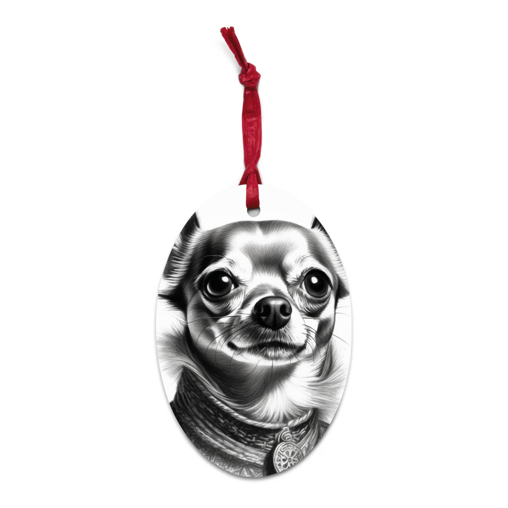 PugMug Custom Chihuahua Wooden Ornament