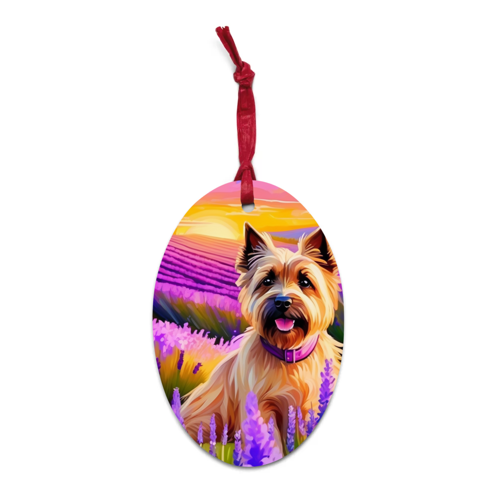 PugMug Custom Cairn Terrier Wooden Ornament