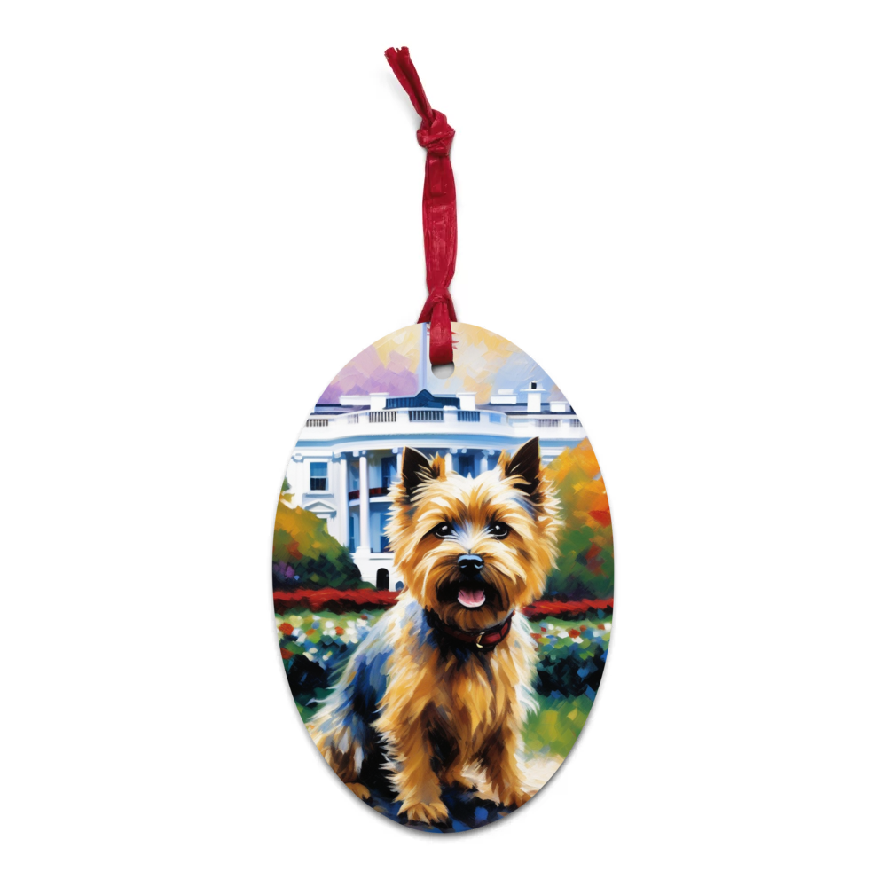 PugMug Custom Cairn Terrier Wooden Ornament
