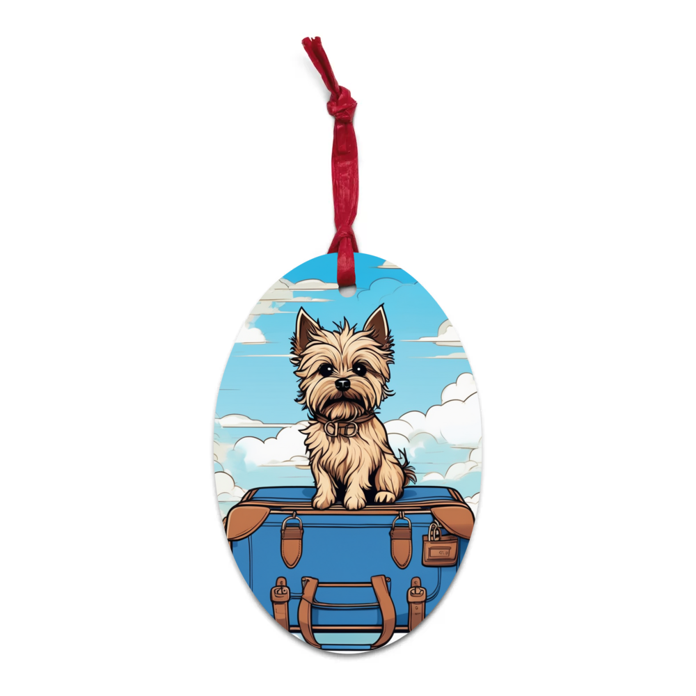 PugMug Custom Cairn Terrier Wooden Ornament