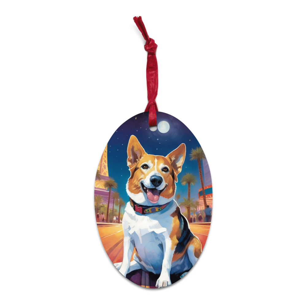 PugMug Custom Munchkin Wooden Ornament