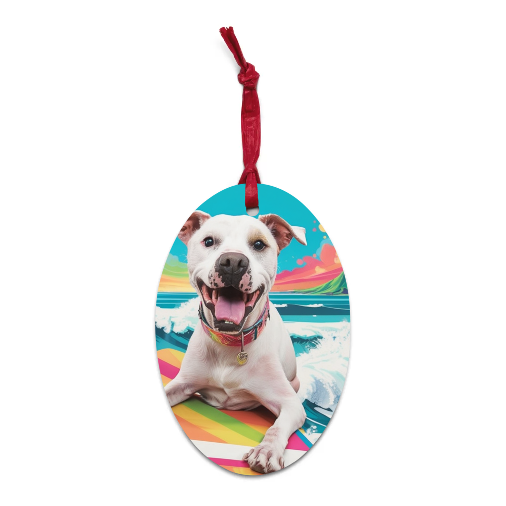 PugMug Custom Melody Wooden Ornament