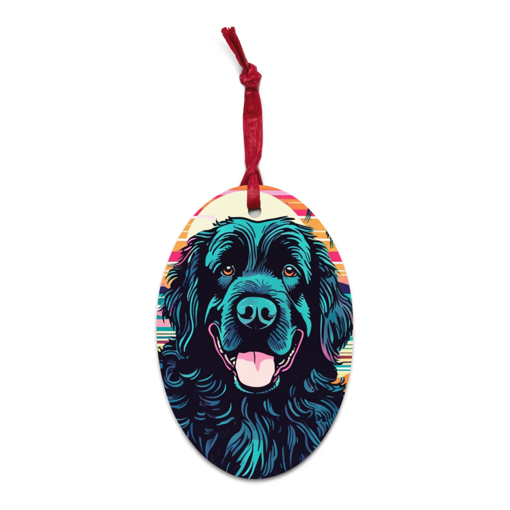 PugMug Custom Newfoundland Wooden Ornament