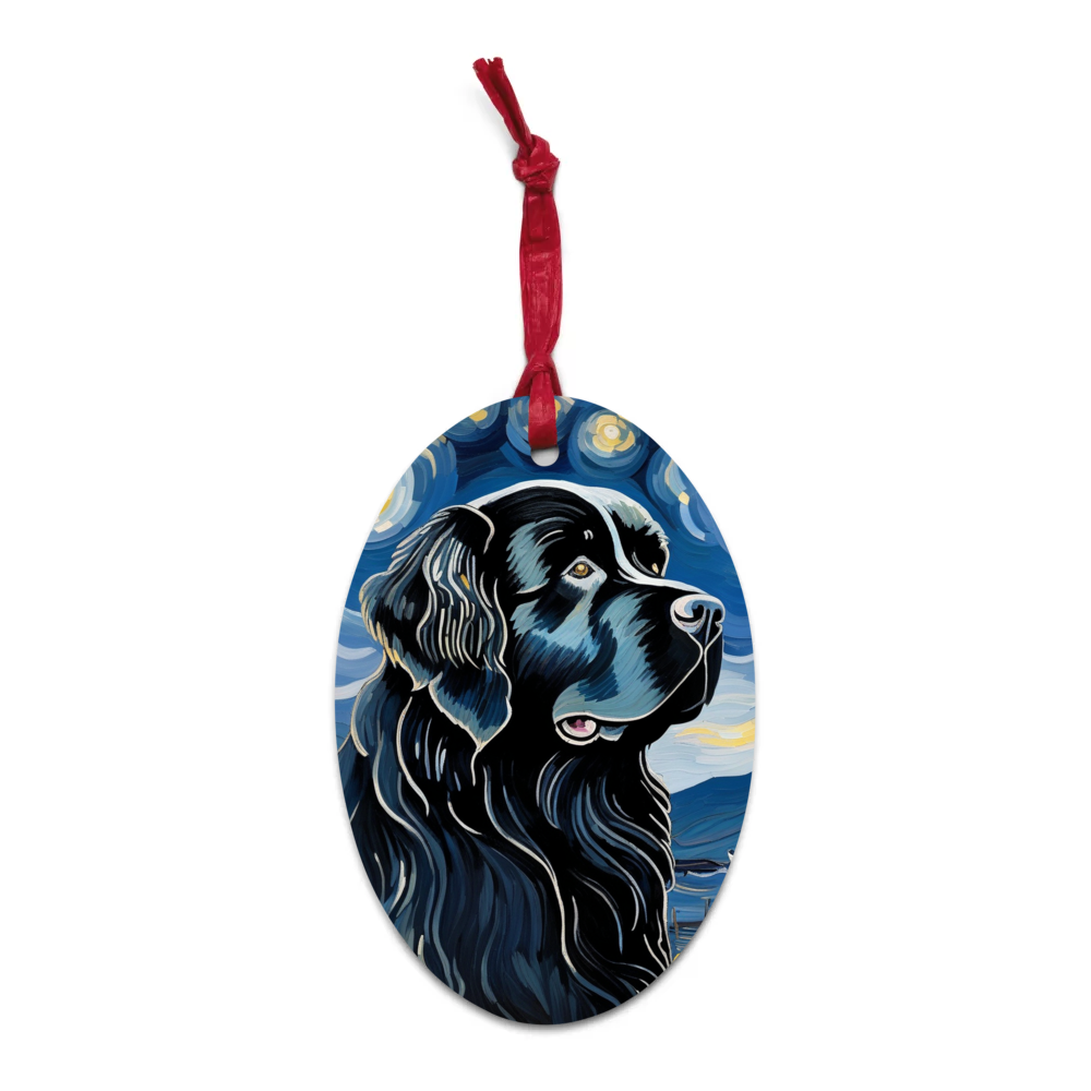 PugMug Custom Newfoundland Wooden Ornament