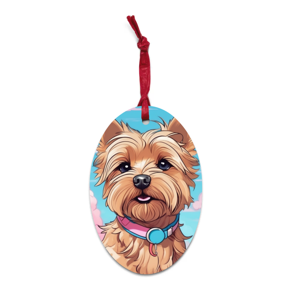 PugMug Custom Cairn Terrier Wooden Ornament