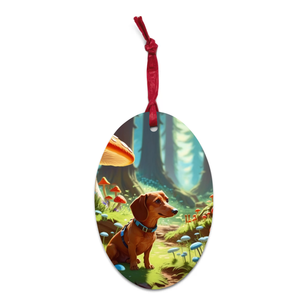 PugMug Custom Rex Wooden Ornament