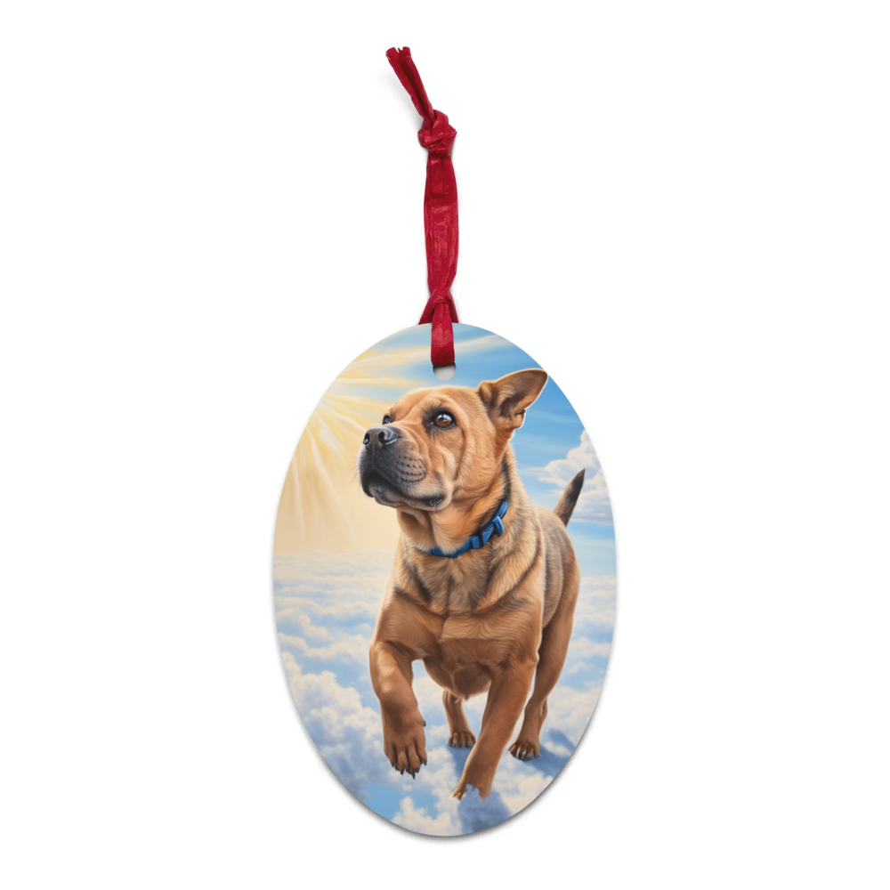PugMug Custom Halina Wooden Ornament