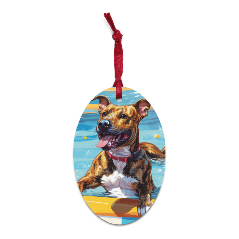 PugMug Custom Tony Hawk Wooden Ornament