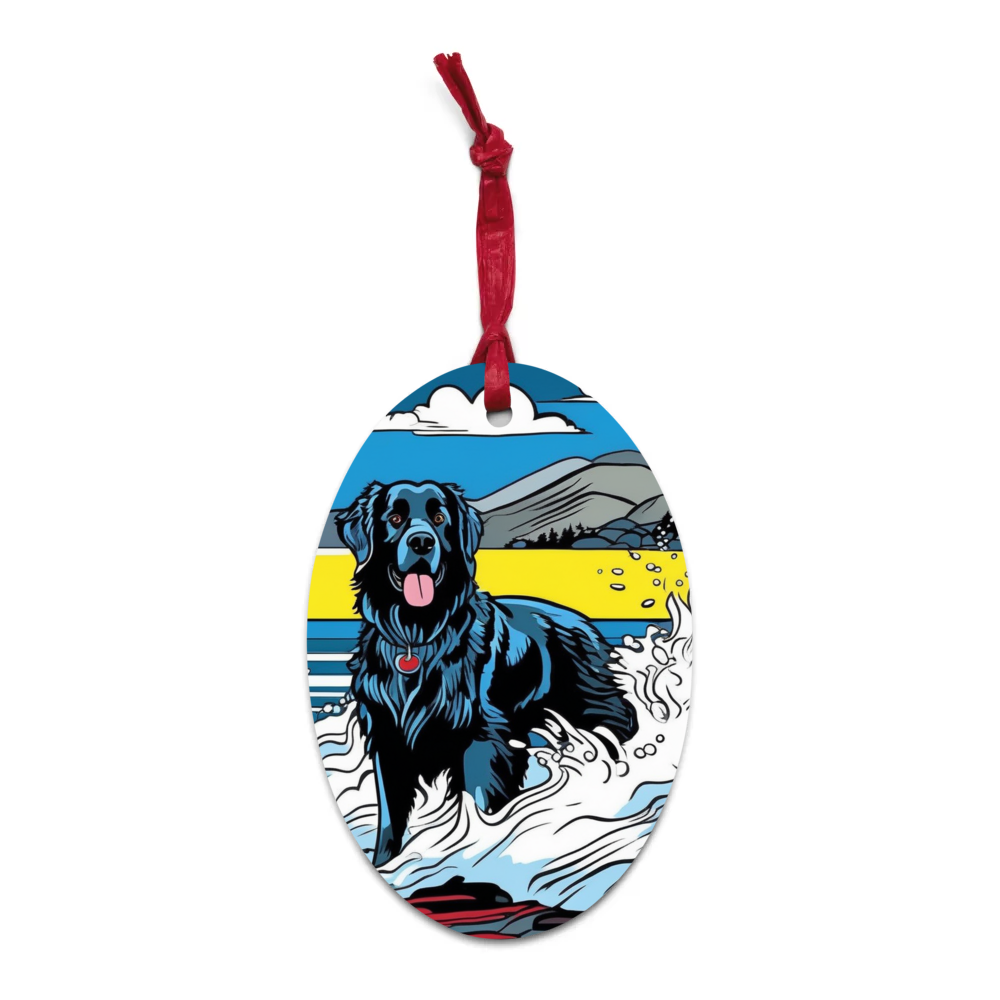 PugMug Custom Newfoundland Wooden Ornament