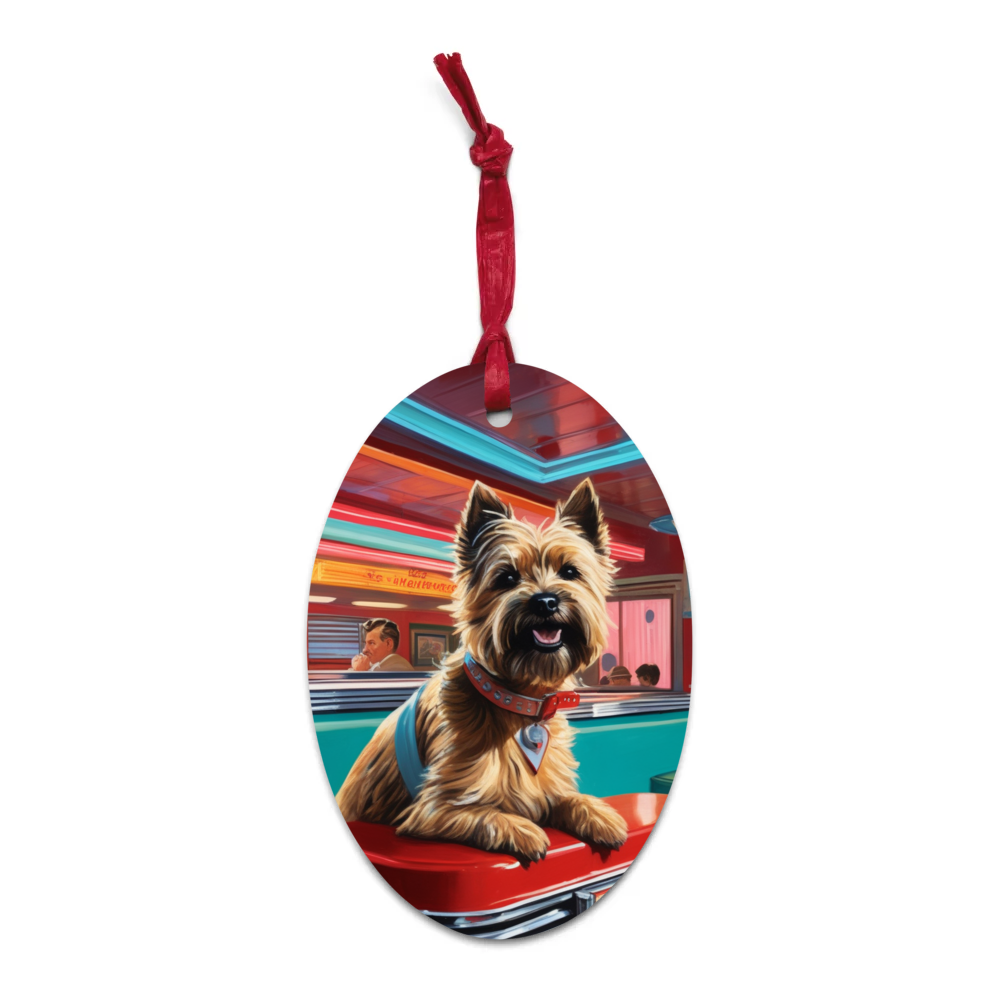 PugMug Custom Cairn Terrier Wooden Ornament