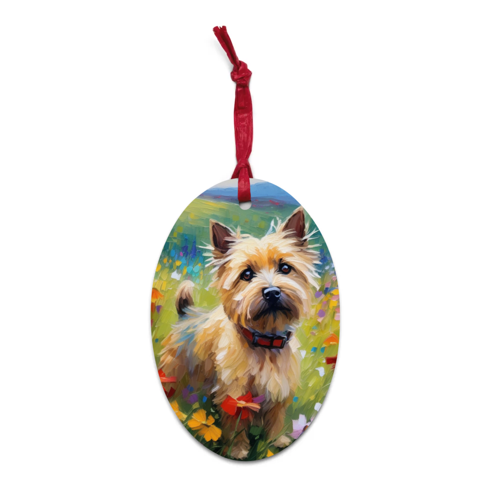 PugMug Custom Cairn Terrier Wooden Ornament