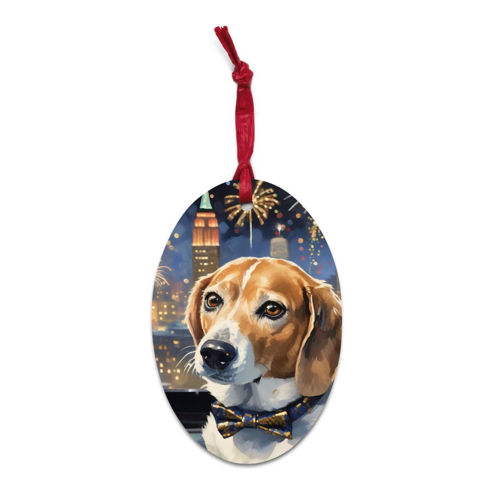 PugMug Custom Munchkin Wooden Ornament