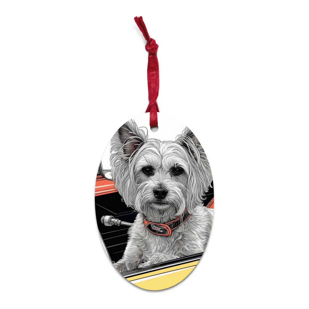 PugMug Custom Leo Wooden Ornament