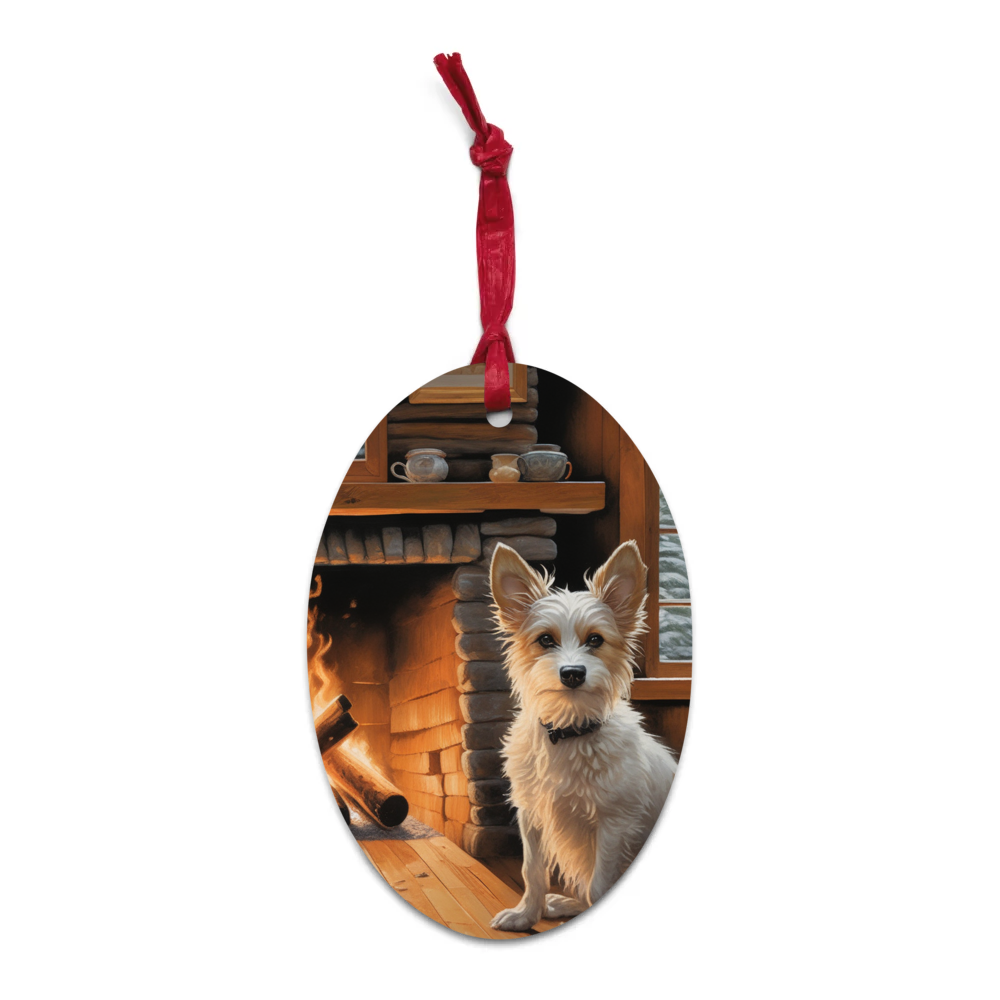 PugMug Custom Luna Wooden Ornament