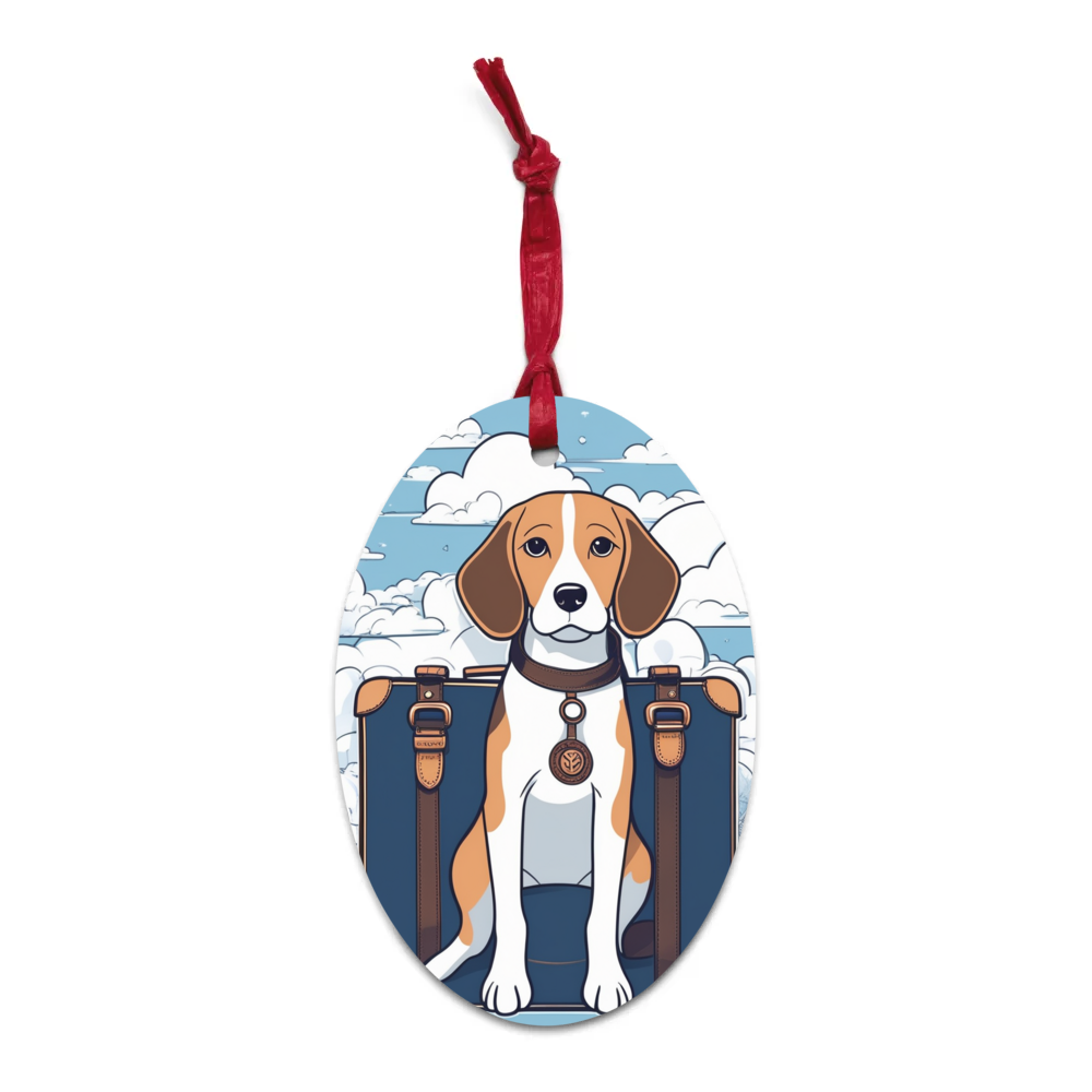 PugMug Custom Beagle Wooden Ornament
