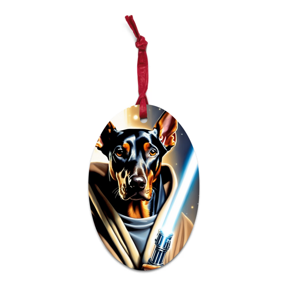 PugMug Custom Doberman Pinscher Wooden Ornament