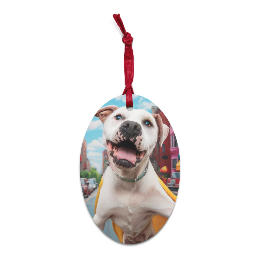 PugMug Custom Melody Wooden Ornament