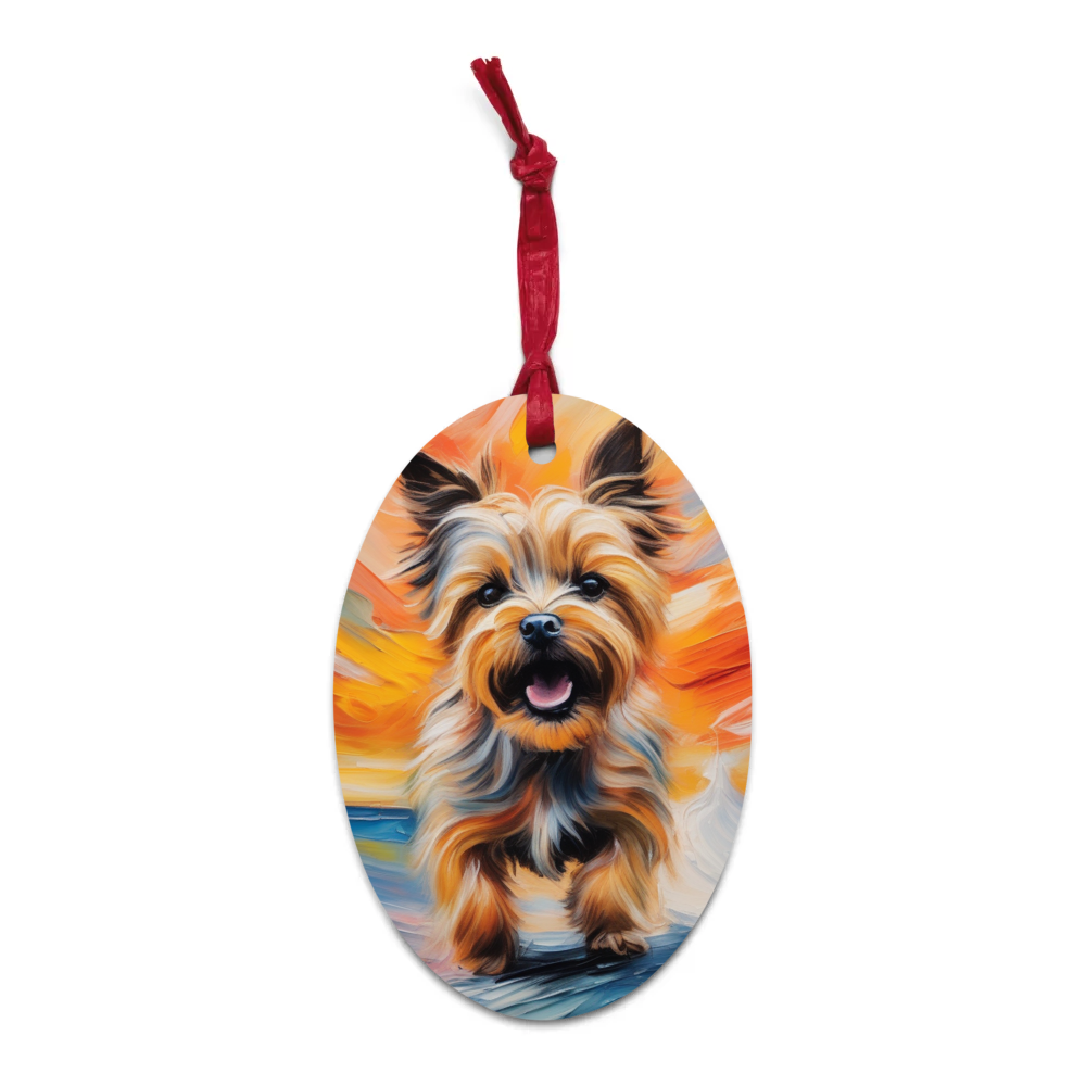 PugMug Custom Cairn Terrier Wooden Ornament