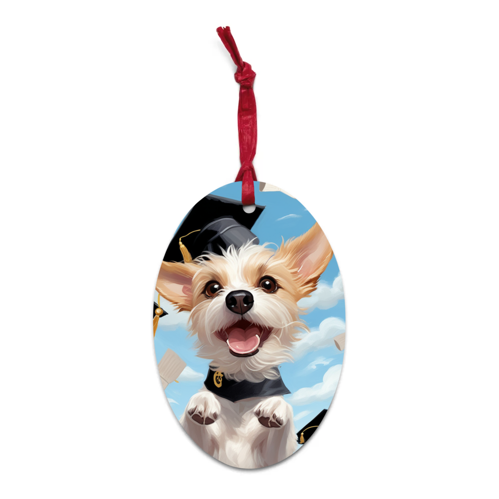 PugMug Custom Luna Wooden Ornament