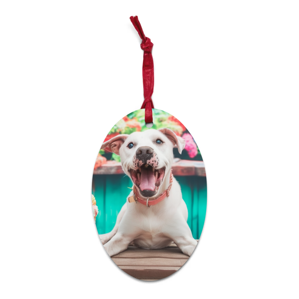 PugMug Custom Melody Wooden Ornament