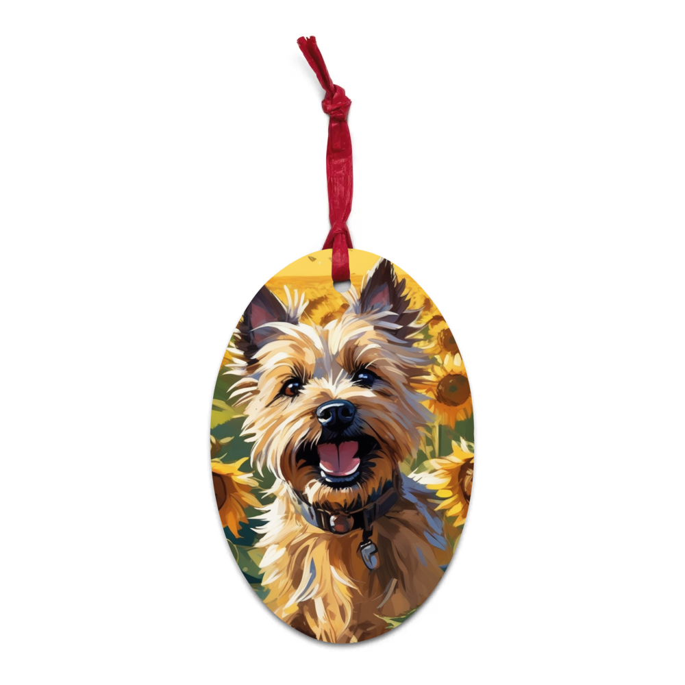 PugMug Custom Cairn Terrier Wooden Ornament