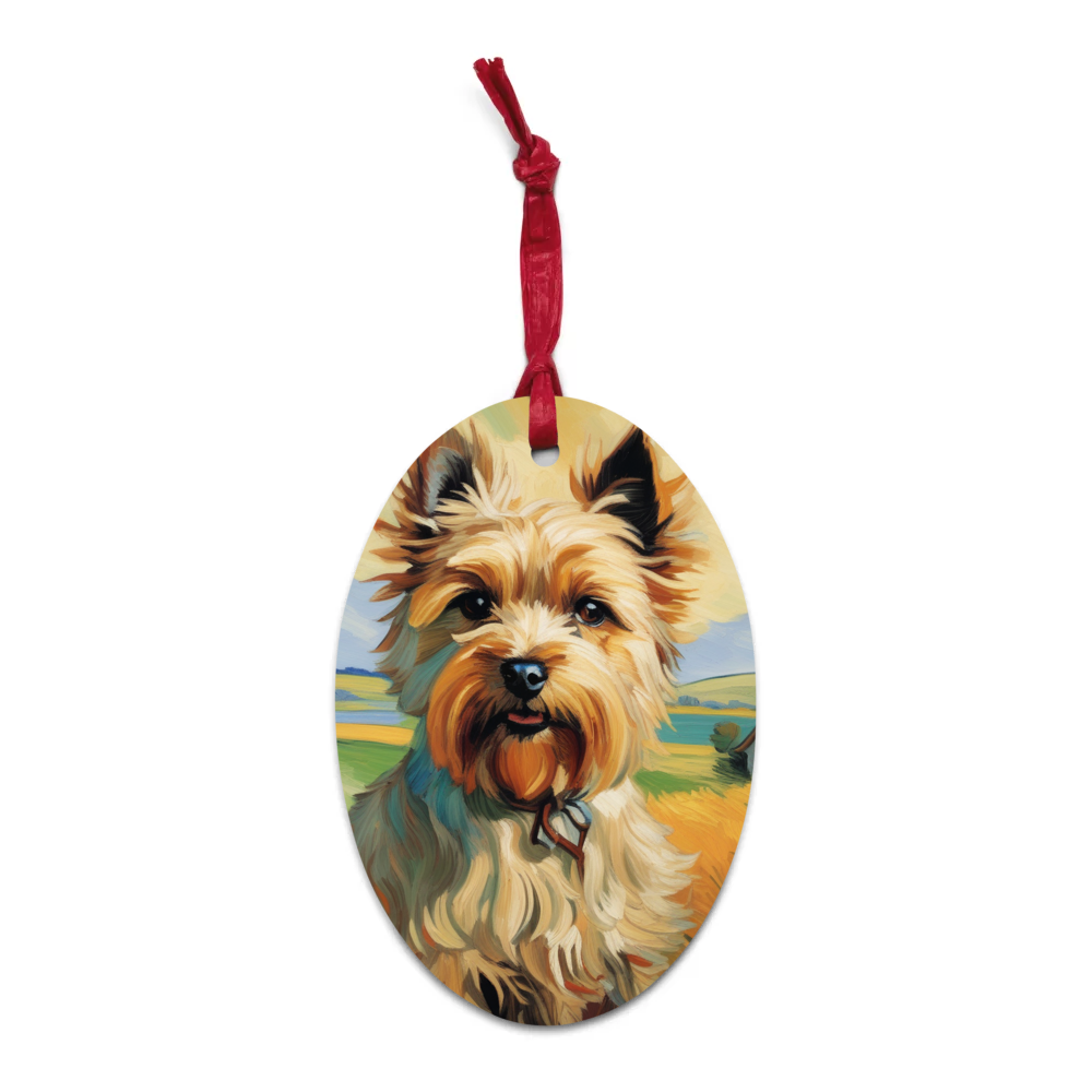 PugMug Custom Cairn Terrier Wooden Ornament