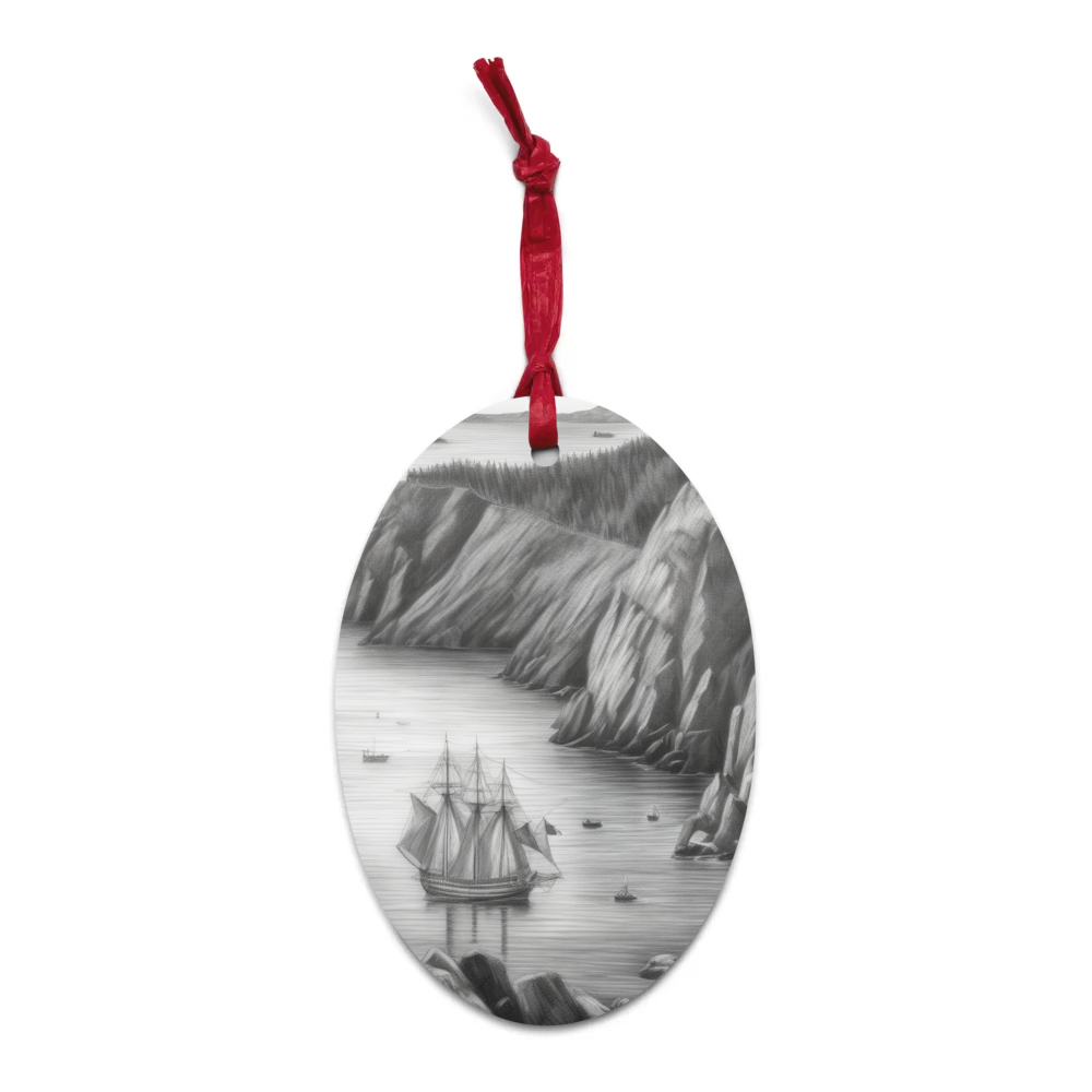 PugMug Custom Newfoundland Wooden Ornament