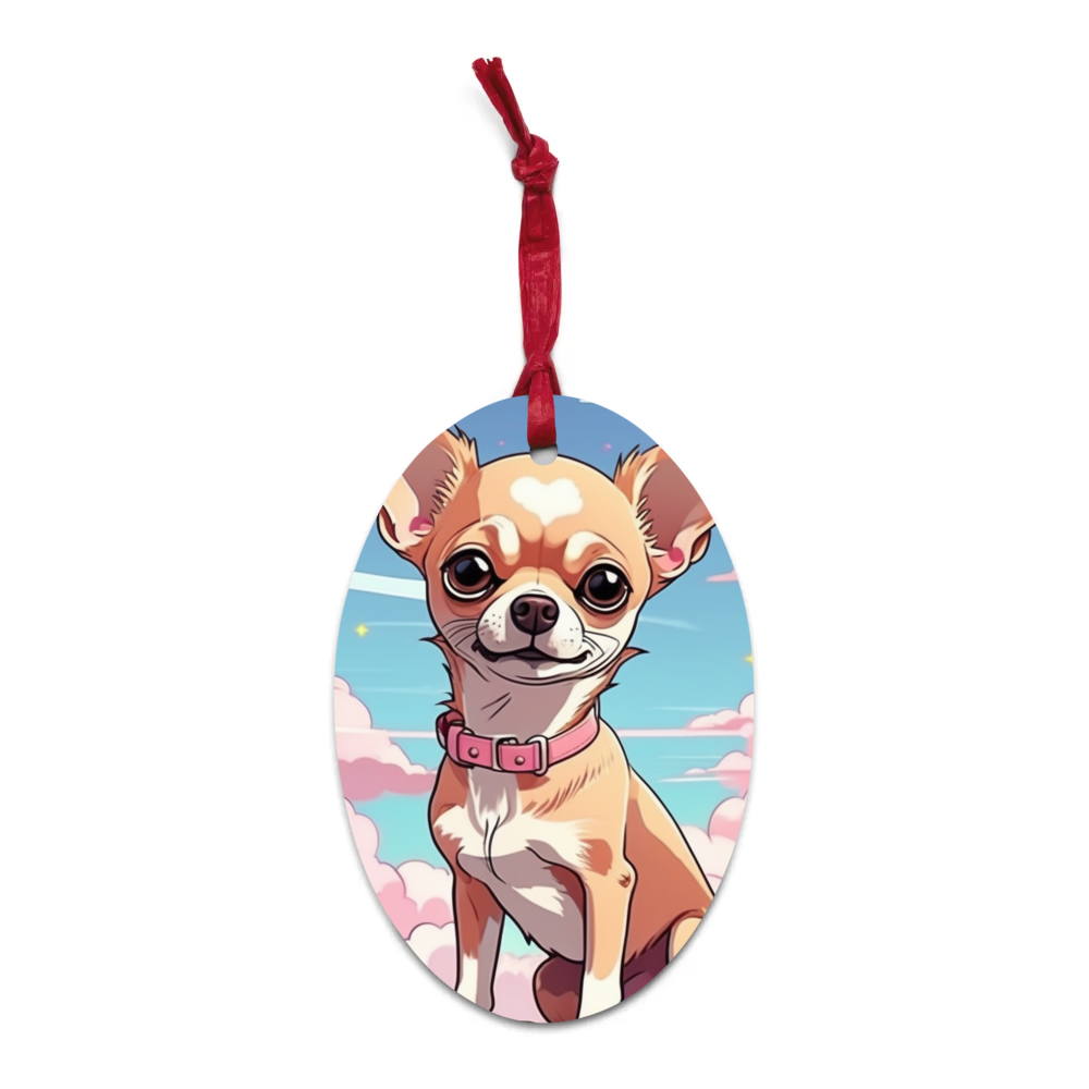 PugMug Custom Chihuahua Wooden Ornament