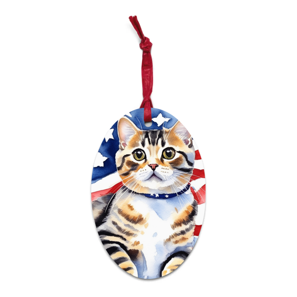 PugMug Custom Pet Wooden Ornament